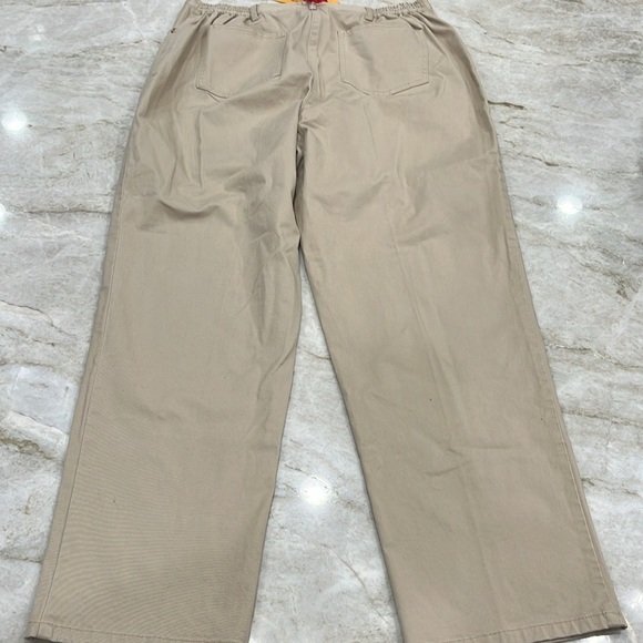 NEW Ruby Rd. | Flat Front‎ High Rise Straight Leg Chinos | Sand | 12P - Picture 3 of 11